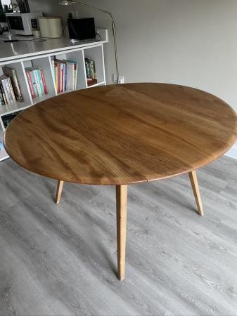 Image 3 of Ercol mid century drop leaf table Golden Dawn