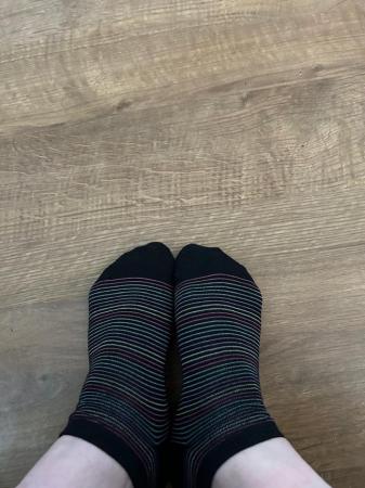 Image 3 of Ladies worn stripey socks