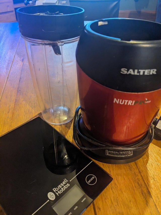Preview of the first image of Salter nutripro 1000 juicer and Russell Hobbs digital scales.