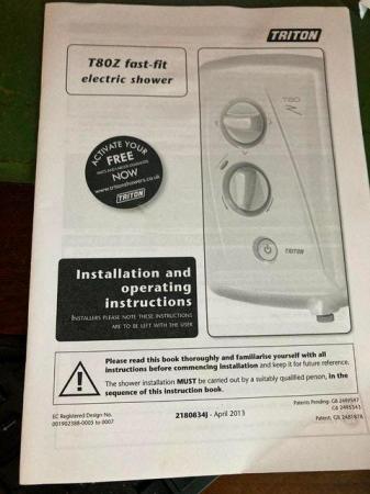 Image 2 of Triton T80Z Fast Fit Electric Shower