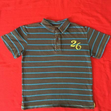Image 2 of Striped t-shirt 6-7 yrs, striped polo 5-6 yrs 75p ea/£1 both
