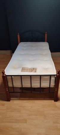 Image 2 of Single bed frame with duramatic 1000 pocket sprung mattress