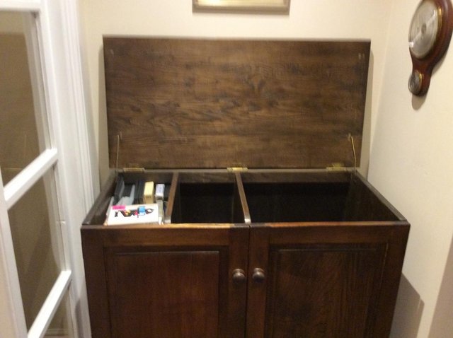 Preview of the first image of Solid wood hi-fi cupboard.