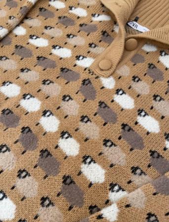 Image 2 of Zara Sheep sweater, UK Size M
