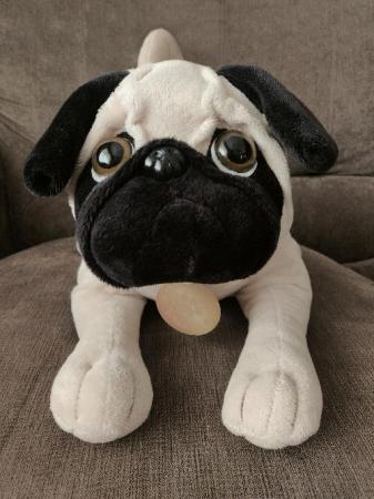 Image 2 of New without Tags Beautiful Pug Dog Soft Plush Toy