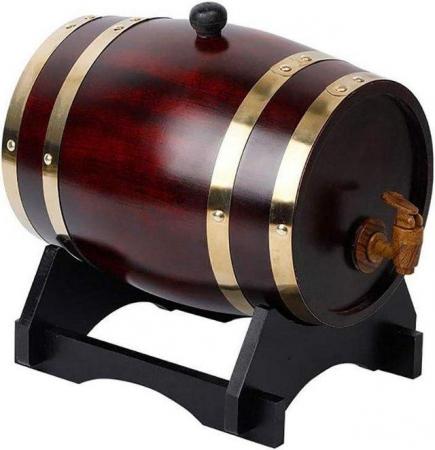 Image 1 of 1.5 LITRE WHISKY BARREL. BRAND NEW. SUITABLE FOR ALL DRINKS.