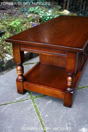 Image 100 of OLD CHARM LIGHT OAK LONG WINE COFFEE TABLE CABINET TV STAND