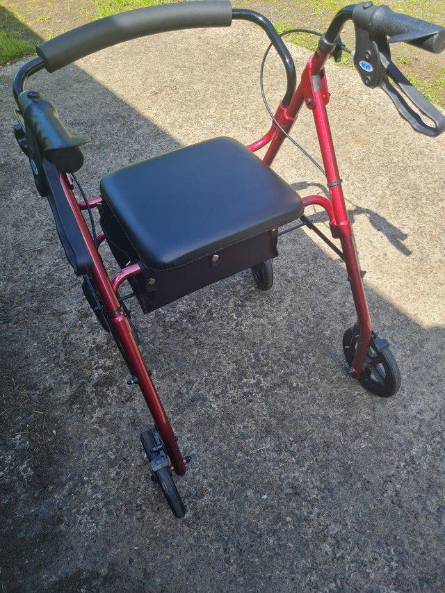 Preview of the first image of 4 wheeled mobility aid/shopper.