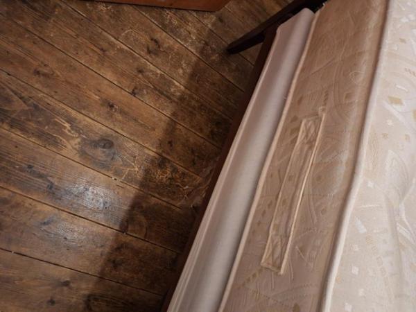 Image 8 of Antique Wooden Bed, with Bespoke Mattress.