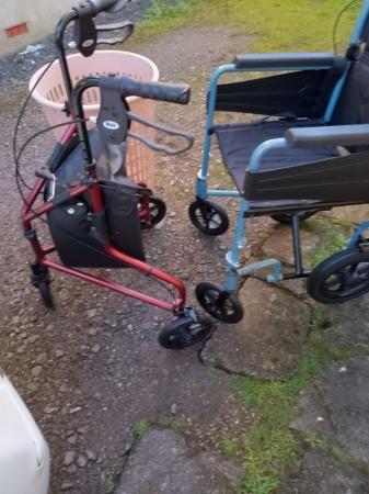 Image 1 of Wheel chair and rollator great condition
