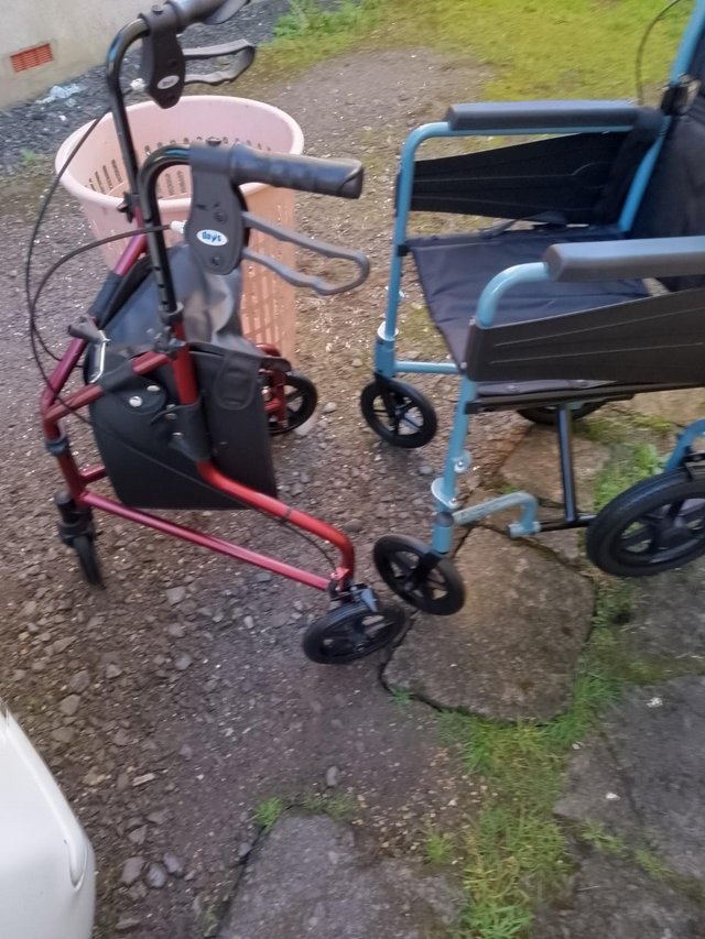 Preview of the first image of Wheel chair and rollator great condition.
