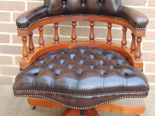 Image 8 of Chesterfield Captains Vintage Chair (UK Delivery)