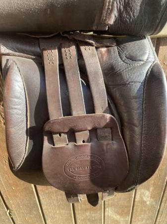 Image 3 of 16” wide Silhouette Working hunter saddle