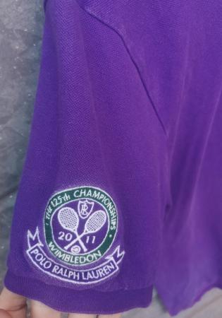 Image 1 of Rare Ralph Lauren polo shirt celebrate 125th Wimbledon Champ