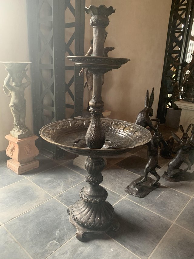 Preview of the first image of Bronze fountain two tier fully working.