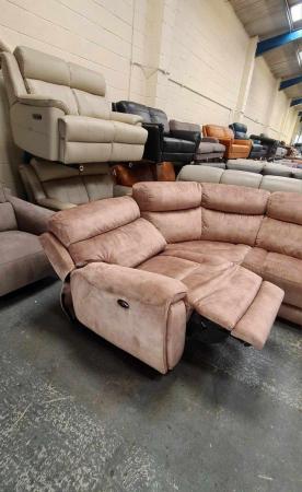 Image 9 of Radley Decent mink fabric electric recliner corner sofa
