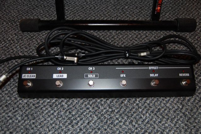 Image 2 of ROLAND GUITAR AMP + FOOT PEDAL +STAND