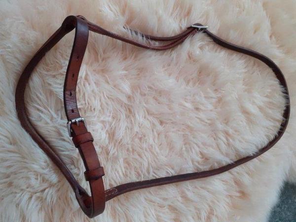 Image 2 of Western brown leather noseband