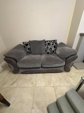 Image 2 of Couches for sale. 3&4 seater grey