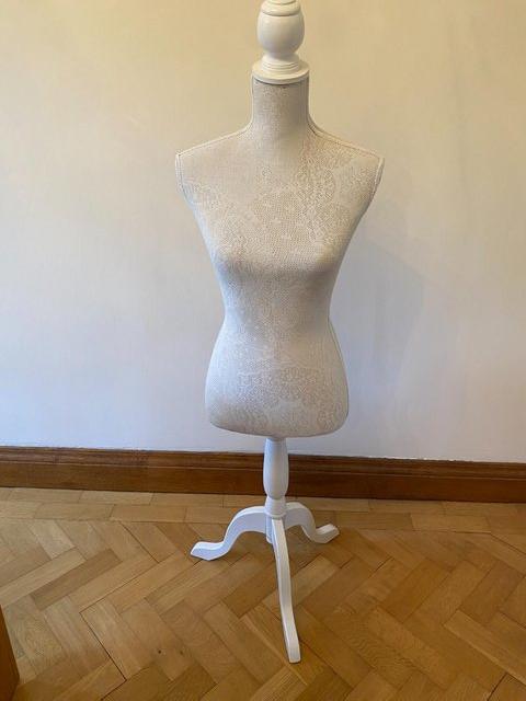 Preview of the first image of Manikin for clothes, white, wood.