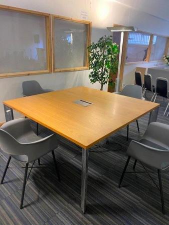 Image 5 of **Oak Wood Boardroom/Conference/Office/Meeting Table