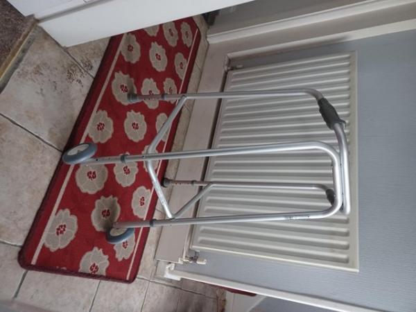 Image 1 of New walking frame with 2 wheels, excellent condition