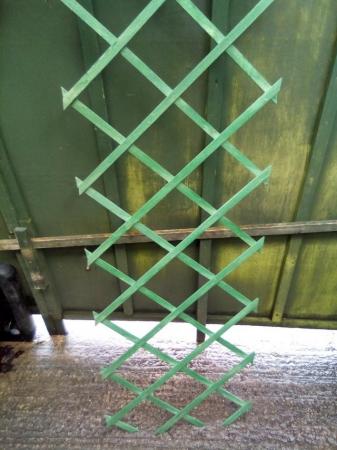 Image 3 of TRELLIS Green- EXPANDINGwood 45cm x 180cm 6 PACKS NEW