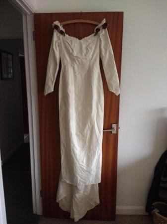 Image 1 of Wedding dress size 10 in silk