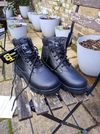 Image 3 of Grafters M870A Sherman Black Service Combat Boots - Mens UK8