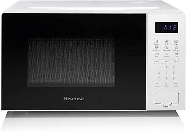 Preview of the first image of HISENSE 700W-20L WHITE MICROWAVE-CLOCK & TIMER-EX DISPLAY***.