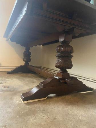 Image 2 of Antique oak dinning table ....