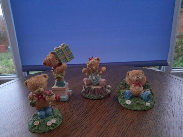 Image 1 of Rambling Ted resin ornaments x4
