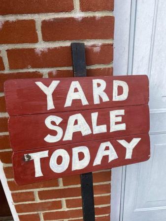Image 1 of Yard sale sign / with a Doll / Multicolour