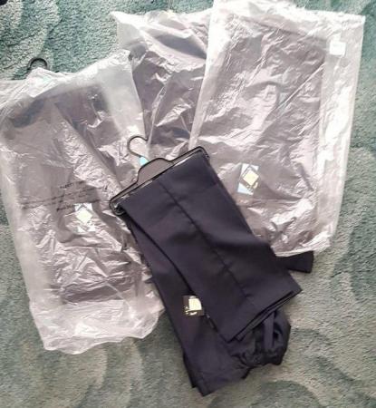 Image 2 of 2 Pairs NEW boys smart Navy trousers - Age 14-15yrs Chatham