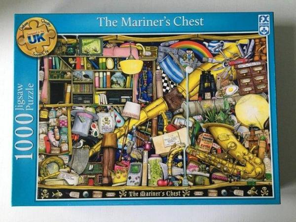 Image 2 of Ravensburger 1000 piece jigsaw titled The Mariners Chest.