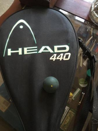 Image 1 of Head 440 squosh racket & case
