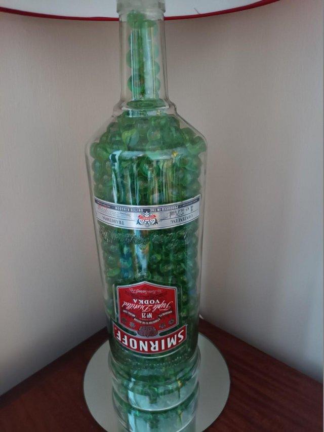 Preview of the first image of Large Optic Bottle Lamp ( Homemade).