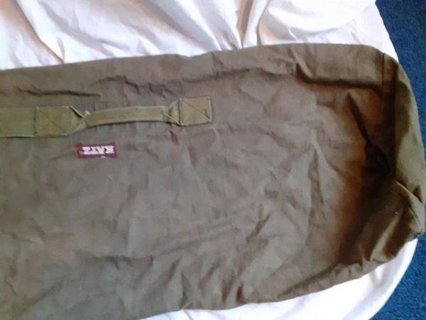 Image 1 of Army Backpack- tough khaki material