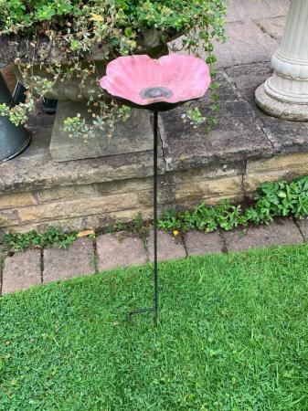 Image 2 of Charming cast iron poppy bird feeder
