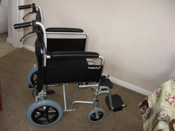 Image 3 of MOBILITY PLUS WHEELCHAIR IN AS NEW CONDITION