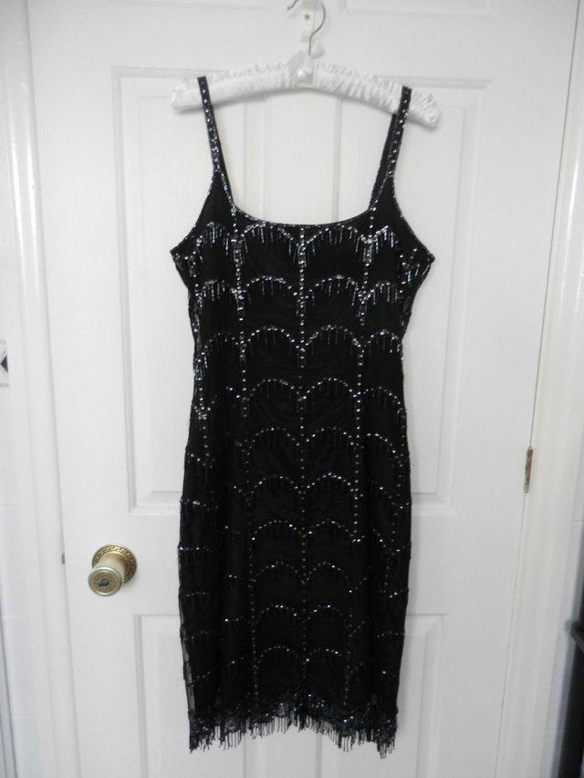 Preview of the first image of 1920's STYLE FLAPPER DRESS VINTAGE 1970's.