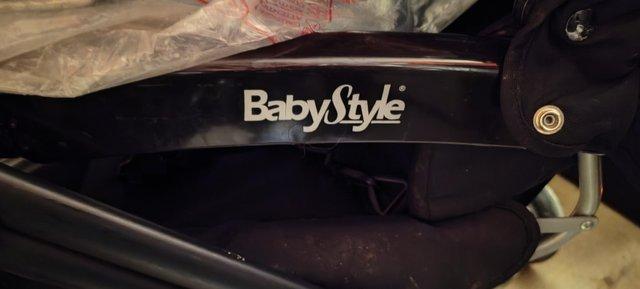 Image 3 of Baby style black and grey pram for sale