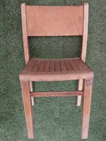 Image 2 of 1960's Wooden primary school chair.