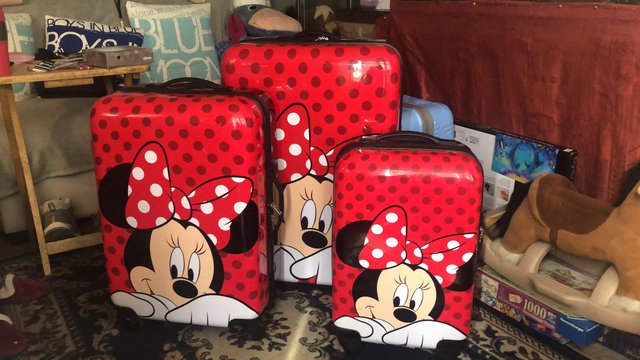 Preview of the first image of Matalan Minnie mouse suitcases.