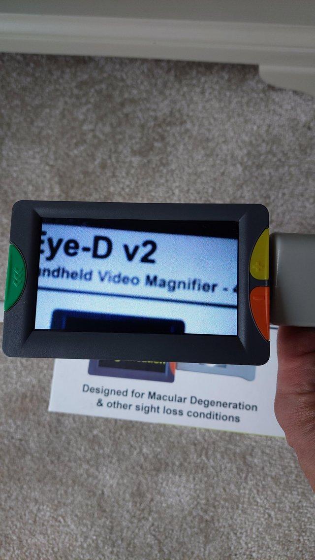 Preview of the first image of Eye video magnifier for sight loss.