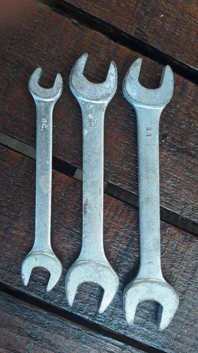 Preview of the first image of Vintage Nissan motor spanners x3.