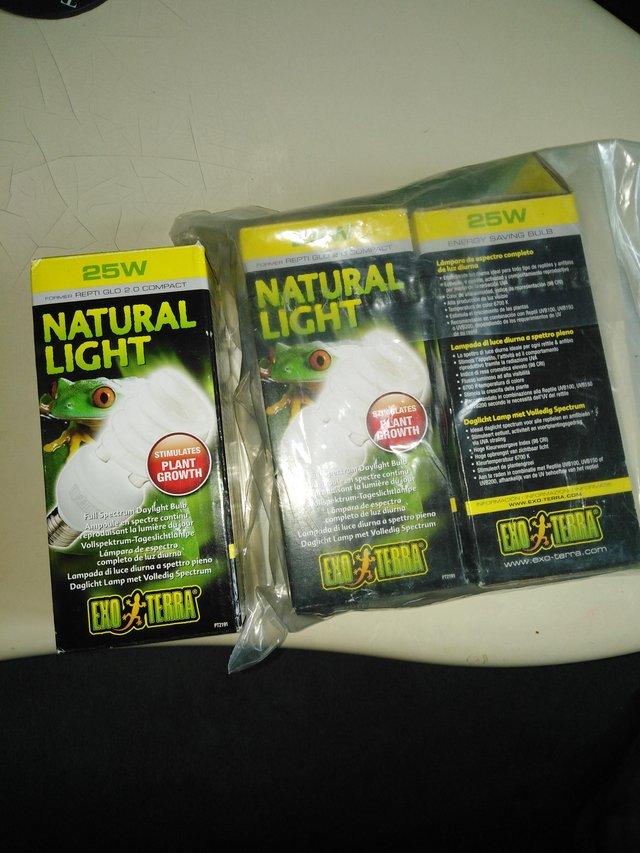 Preview of the first image of Exoterra 2 25watt bulbs x2, still sealed.