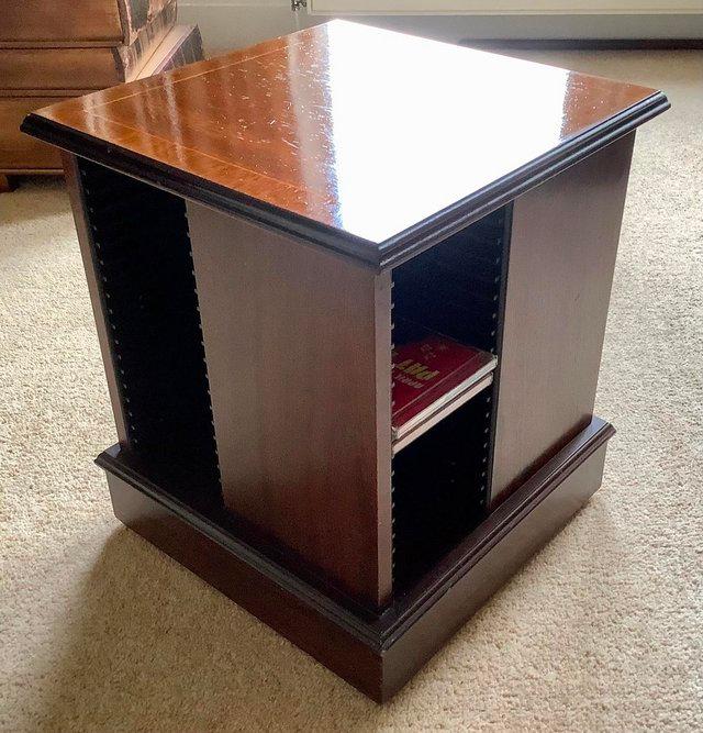Preview of the first image of Revolving ‘cube’ cabinet for CD storage.
