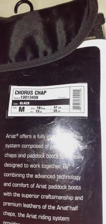 Image 3 of Ariat Black Chorus Chaps (medium)