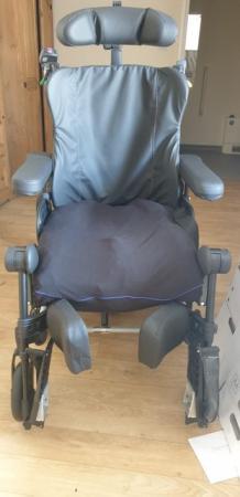 Image 3 of Wheelchair attendant propulsion, suitable for large adult.